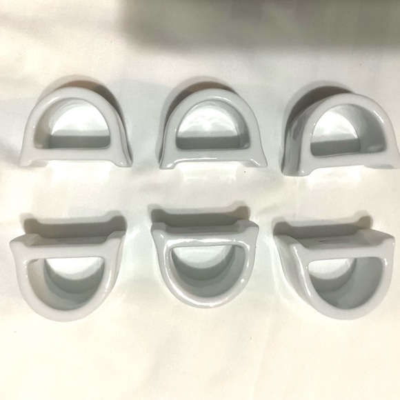 John Hinde 6 Porcelain Napkin Holders Wild Irish Purple Flowers - Picture 2 of 9